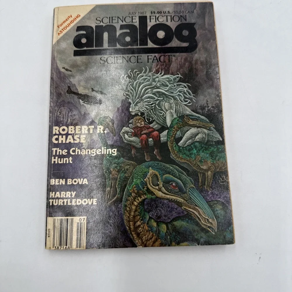 Analog Science Fiction July 1987, Ben Bova, Harry Turtledove